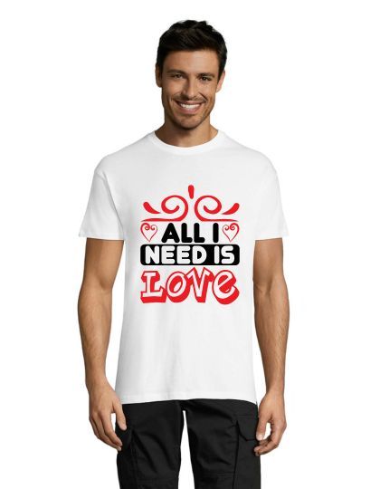 All I Need Is Love pánske tričko čierne 4XS