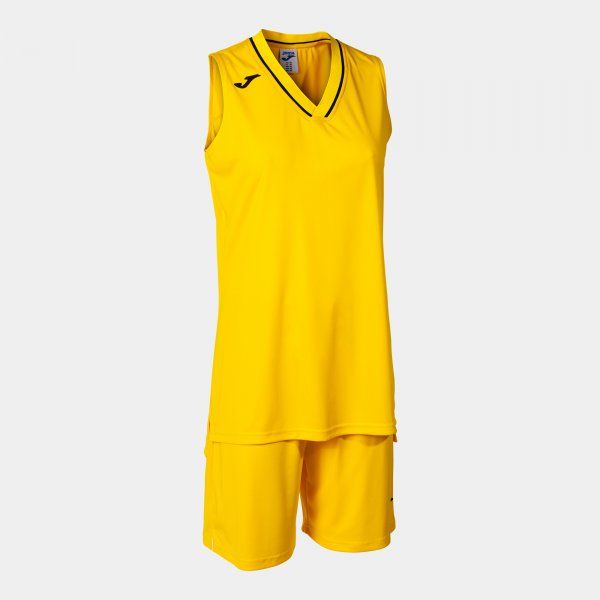 CAMPUS II ATLANTA TWO-PIECE SET basketbalový set žltá čierna 2XL