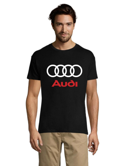 Audi Black and Red pánske tričko čierne 3XL