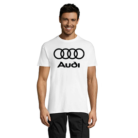 Audi Black pánske tričko biele 5XS