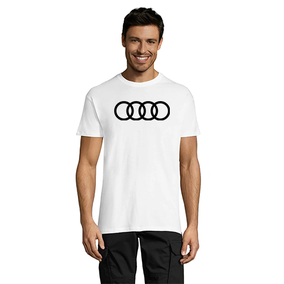 Audi Circles pánske tričko biele M