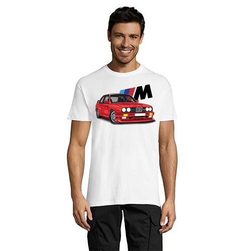 BMW E30 With M pánske tričko biele L