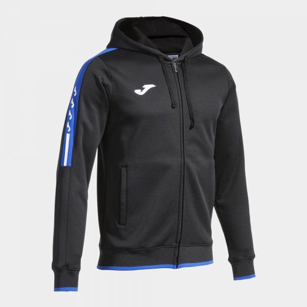 OLIMPIADA ZIP-UP HOODIE mikina čierna azúrová M