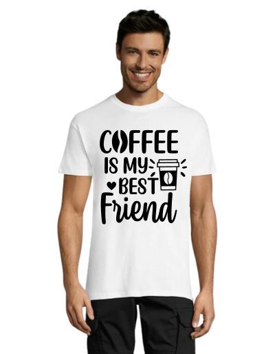 Coffee is my best friend pánske tričko čierne 2XS