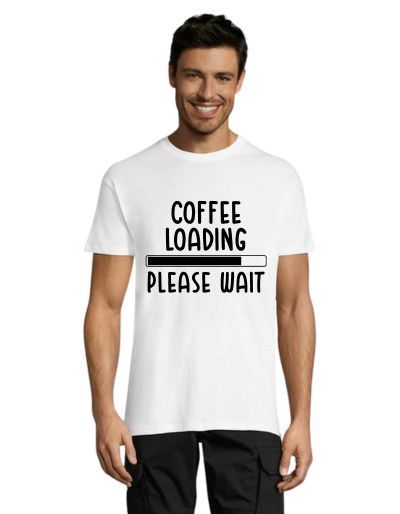 Coffee loading, Please wait pánske tričko čierne 4XS