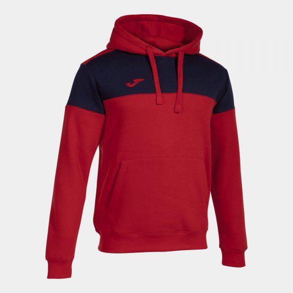 CREW V HOODIE RED NAVY 6XS