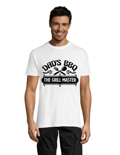 Dad's BBQ - Grill Master pánske tričko biele L
