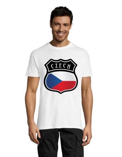 Erb Czech republic pánske tričko biele 4XS