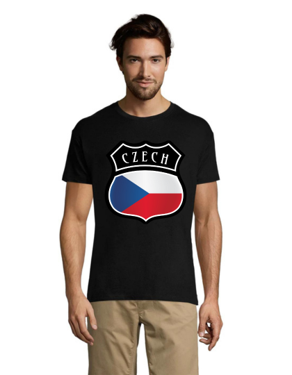 Erb Czech republic pánske tričko čierne 4XL