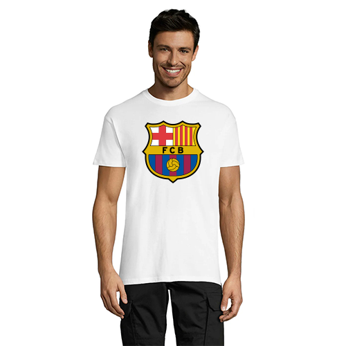 FC Barcelona pánske tričko biele 2XS