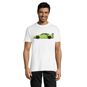 Green Porsche pánske tričko biele 4XL