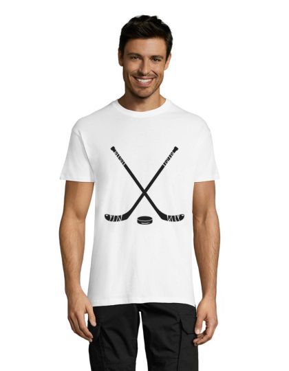 Hockey Sticks pánske tričko biele 4XL