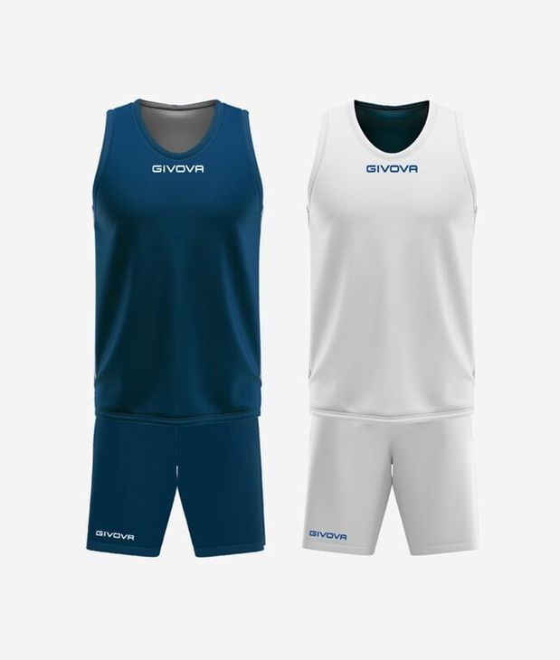 KIT DOUBLE IN MESH BLU/BIANCO Tg. XL