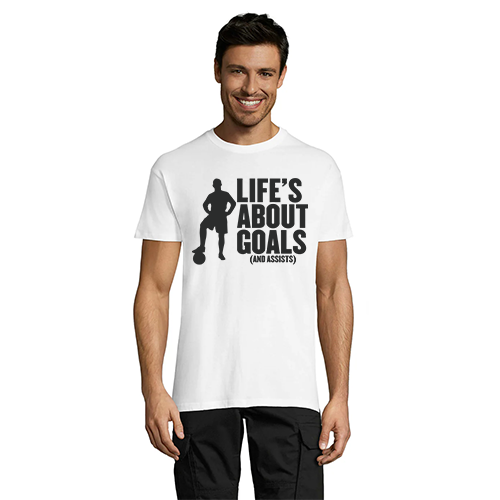 Life's About Goals pánske tričko čierne 3XL