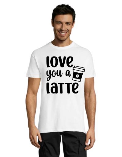 Love you a latte pánske tričko čierne 2XL