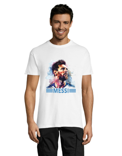 Messi 3 pánske tričko biele 2XS