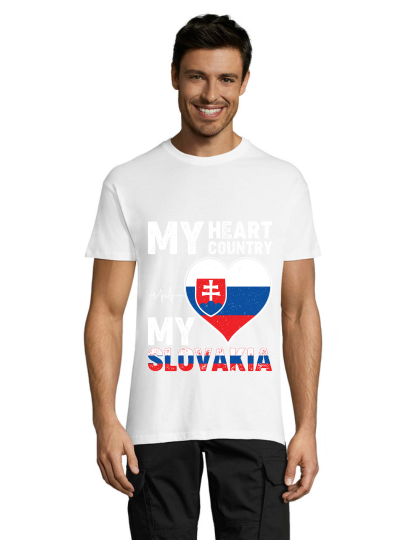 My hearth, my Slovakia pánske tričko čierne 3XL