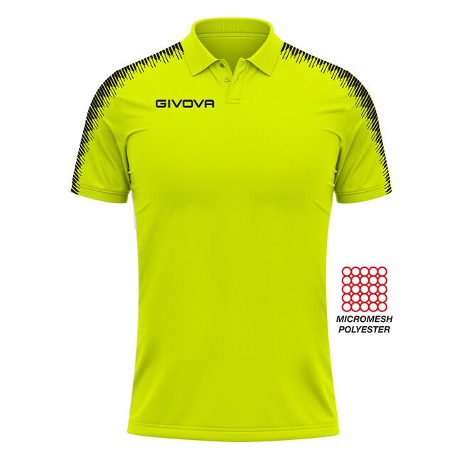 POLO CLUB GIALLO FLUO/NERO Tg. 3XL