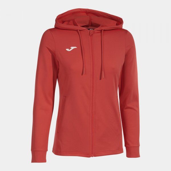 SCULPTURE II ZIP-UP HOODIE RED 4XS