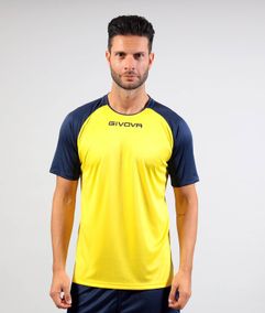 SHIRT CAPO INTERLOCK dres žltá/modrá M