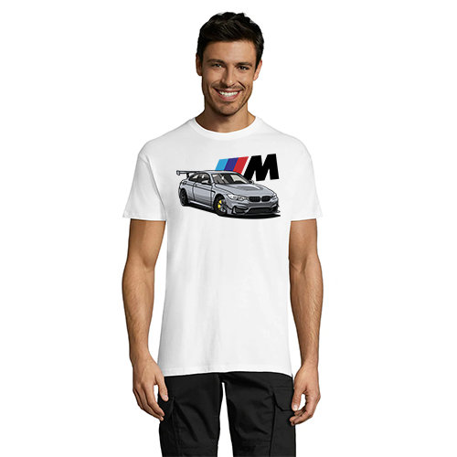 Sport BMW with M3 pánske tričko biele 4XL