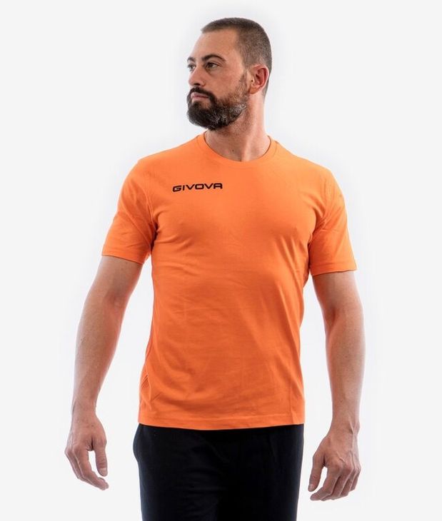 T-SHIRT COTONE FRESH ARANCIO FLUO Tg. 2XL