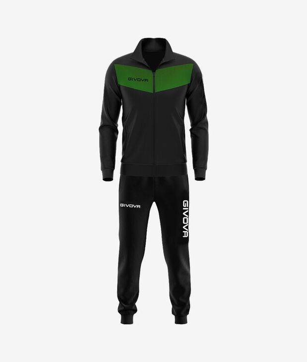 TUTA VISA TRIACETATO NERO/VERDE Tg. 3XL