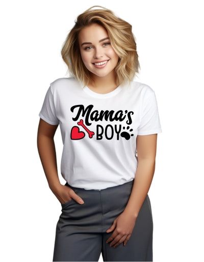 WoMama's boy pánske tričko biele 2XL