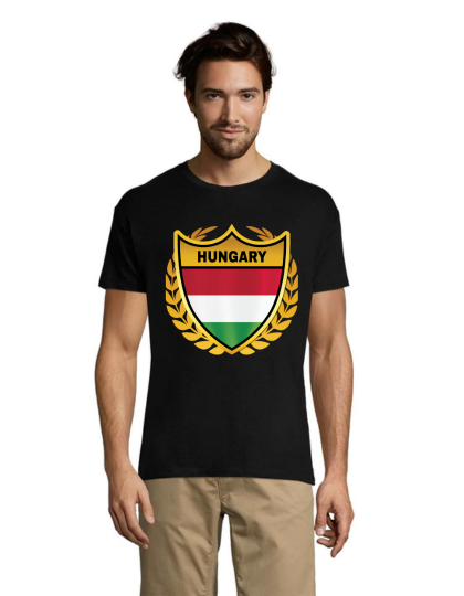 Zlatý erb Hungary pánske tričko čierne 2XL